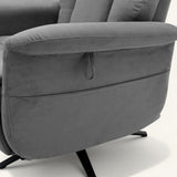 The Astral Lux - Swivel Riser Recliner with Heat & Massage (Grey)