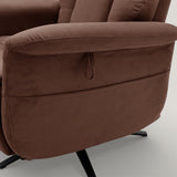 The Astral Lux - Swivel Riser Recliner with Heat & Massage (Brown)