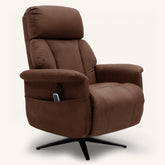 The Astral Lux - Swivel Riser Recliner with Heat & Massage (Brown)