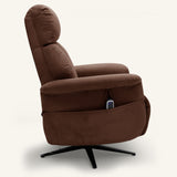 The Astral Lux - Swivel Riser Recliner with Heat & Massage (Brown)