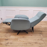 CLEARANCE The Astral - 360 Swivel Dual Motor Riser Recliner with Heat & Massage - Sage- CL-2888