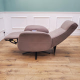 CLEARANCE The Astral - 360 Swivel Dual Motor Riser Recliner with Heat & Massage Grey - CLEARANCE-2911