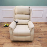 CLEARANCE The Avon - Dual Motor Riser Recliner - Cream CLEARANCE-2952