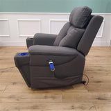 CLEARANCE The Ultra Comfort - 5 Motor Riser Recliner & Sleeping Chair - Grey CLEARANCE-3040