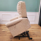 CLEARANCE The Bourne - Dual Motor Riser Recliner - Cream -CLEARANCE-3053