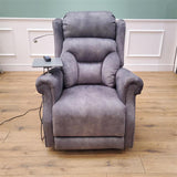 CLEARANCE The Highgrove - Luxury 4-Motor Riser Recliner - Palladium Grey CLEARANCE 3058