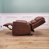 CLEARANCE The Avon - Dual Motor Riser Recliner - Brown CLEARANCE-2389
