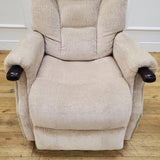 CLEARANCE The Wye - Dual Motor Knuckle Arm Riser Recliner Chair - Stone CLEARANCE-2545