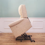 CLEARANCE The Bourne - Dual Motor Riser Recliner - Cream CLEARANCE-2605