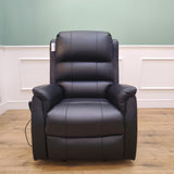 CLEARANCE The Avon - Dual Motor Riser Recliner - Black CLEARANCE-2616