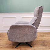 CLEARANCE The Astral Essential - 360 Swivel Dual Motor Riser Recliner - Light Grey CLEARANCE-2642