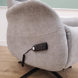 CLEARANCE The Astral Essential - 360 Swivel Dual Motor Riser Recliner - Light Grey CLEARANCE-2642