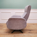 CLEARANCE The Astral Essential - 360 Swivel Dual Motor Riser Recliner - Light Grey CLEARANCE-2736