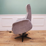 CLEARANCE The Astral Essential - 360 Swivel Dual Motor Riser Recliner - Light Grey CLEARANCE-2736