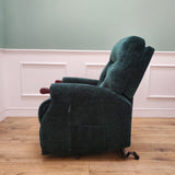 CLEARANCE The Wye - Dual Motor Knuckle Arm Riser Recliner Chair - Hunters Green CLEARANCE-2767