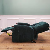 CLEARANCE The Wye - Dual Motor Knuckle Arm Riser Recliner Chair - Hunters Green CLEARANCE-2767