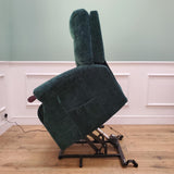 CLEARANCE The Wye - Dual Motor Knuckle Arm Riser Recliner Chair - Hunters Green CLEARANCE-2767