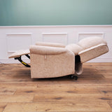 CLEARANCE The Bourne - Dual Motor Riser Recliner - Cream CLEARANCE-2780