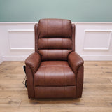 CLEARANCE The Avon - Dual Motor Riser Recliner - Brown CLEARANCE-2806
