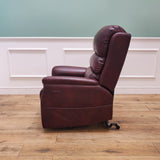 CLEARANCE The Avon - Dual Motor Riser Recliner - Burgundy CLEARANCE-2850