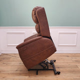 CLEARANCE The Avon - Dual Motor Riser Recliner - Brown CLEARANCE-2883