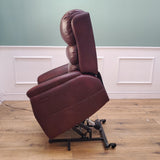 CLEARANCE The Avon - Dual Motor Riser Recliner - Burgundy CLEARANCE-2967