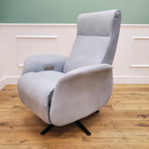 CLEARANCE The Astral - 360 Swivel Dual Motor Riser Recliner with Heat & Massage - Duck Egg CLEARANCE-2973