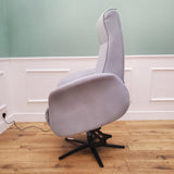 CLEARANCE The Astral - 360 Swivel Dual Motor Riser Recliner with Heat & Massage - Duck Egg CLEARANCE-2973