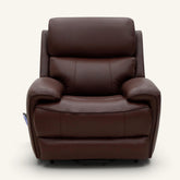 The Cloud Lux - 3 Motor Leather Rise & Recline Chair with Heat and Massage (Burgundy)