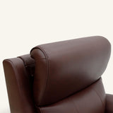 The Cloud Lux - 3 Motor Leather Rise & Recline Chair with Heat and Massage (Burgundy)