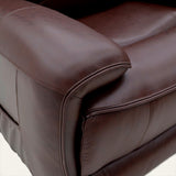 The Cloud Lux - 3 Motor Leather Rise & Recline Chair with Heat and Massage (Burgundy)