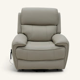 The Cloud Lux - 3 Motor Leather Rise & Recline Chair with Heat and Massage (Grey)