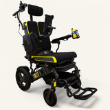 The Ultra Comfort Elite - Reclining, Long-Range, Airline Friendly Folding Power Wheelchair with Bluetooth Remote & Raised Leg Platform