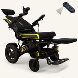 The Ultra Comfort Elite - Reclining, Long-Range, Airline Friendly Folding Power Wheelchair with Bluetooth Remote & Raised Leg Platform