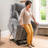 The Ultra Comfort - 5 Motor Riser Recliner & Sleeping Chair - Grey