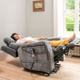 The Ultra Comfort - 5 Motor Riser Recliner & Sleeping Chair - Grey
