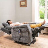 The Ultra Comfort - 5 Motor Riser Recliner & Sleeping Chair - Grey