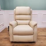 CLEARANCE The Avon - Dual Motor Riser Recliner - Cream CLEARANCE-2507