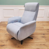 CLEARANCE The Astral - 360 Swivel Dual Motor Riser Recliner with Heat & Massage - Duck Egg CLEARANCE-2912