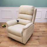 CLEARANCE The Avon - Dual Motor Riser Recliner - Cream CLEARANCE-2952