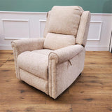 CLEARANCE The Bourne - Dual Motor Riser Recliner - Cream -CLEARANCE-3053