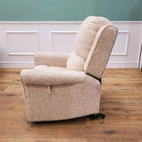 CLEARANCE The Bourne - Dual Motor Riser Recliner - Cream -CLEARANCE-3053