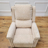 CLEARANCE The Bourne - Dual Motor Riser Recliner - Cream -CLEARANCE-3053