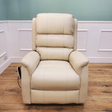 CLEARANCE The Avon - Dual Motor Riser Recliner - Cream CLEARANCE-2416