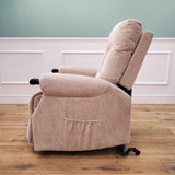 CLEARANCE The Wye - Dual Motor Knuckle Arm Riser Recliner Chair - Stone CLEARANCE-2545