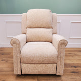 CLEARANCE The Bourne - Dual Motor Riser Recliner - Cream CLEARANCE-2592