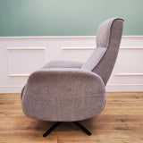 CLEARANCE The Astral Essential - 360 Swivel Dual Motor Riser Recliner - Light Grey CLEARANCE-2642