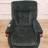 CLEARANCE The Wye - Dual Motor Knuckle Arm Riser Recliner Chair - Hunters Green CLEARANCE-2767