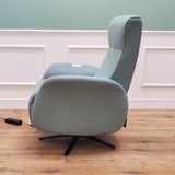 CLEARANCE The Astral - 360 Swivel Dual Motor Riser Recliner with Heat & Massage - Sage CLEARANCE-2882