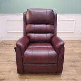 CLEARANCE The Avon - Dual Motor Riser Recliner - Burgundy CLEARANCE-2967